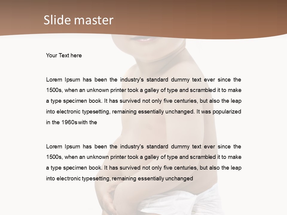 Augen Junge Blond PowerPoint Template