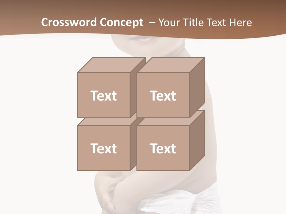 Augen Junge Blond PowerPoint Template