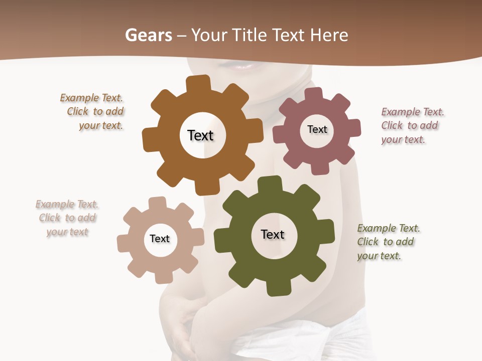 Augen Junge Blond PowerPoint Template