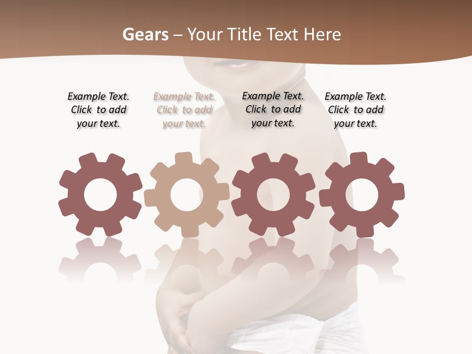 Augen Junge Blond PowerPoint Template