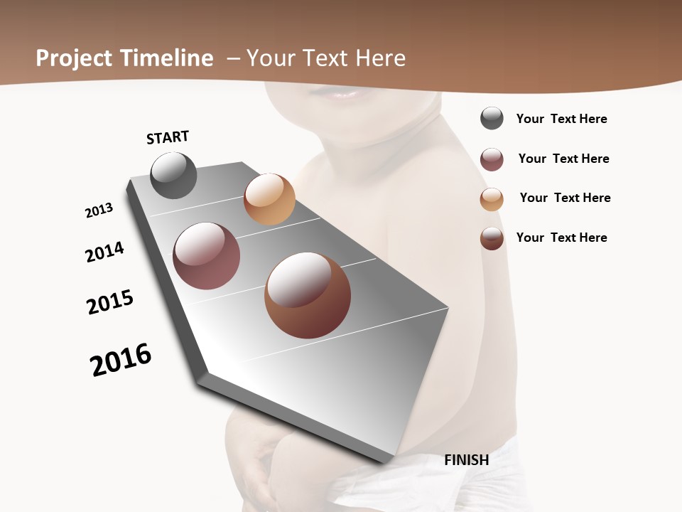 Augen Junge Blond PowerPoint Template