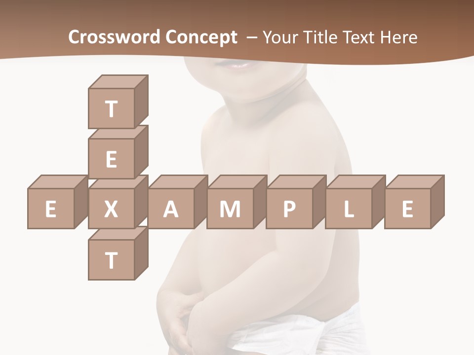 Augen Junge Blond PowerPoint Template