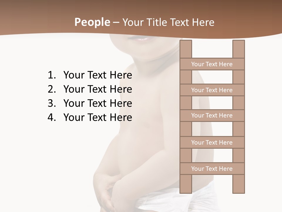 Augen Junge Blond PowerPoint Template