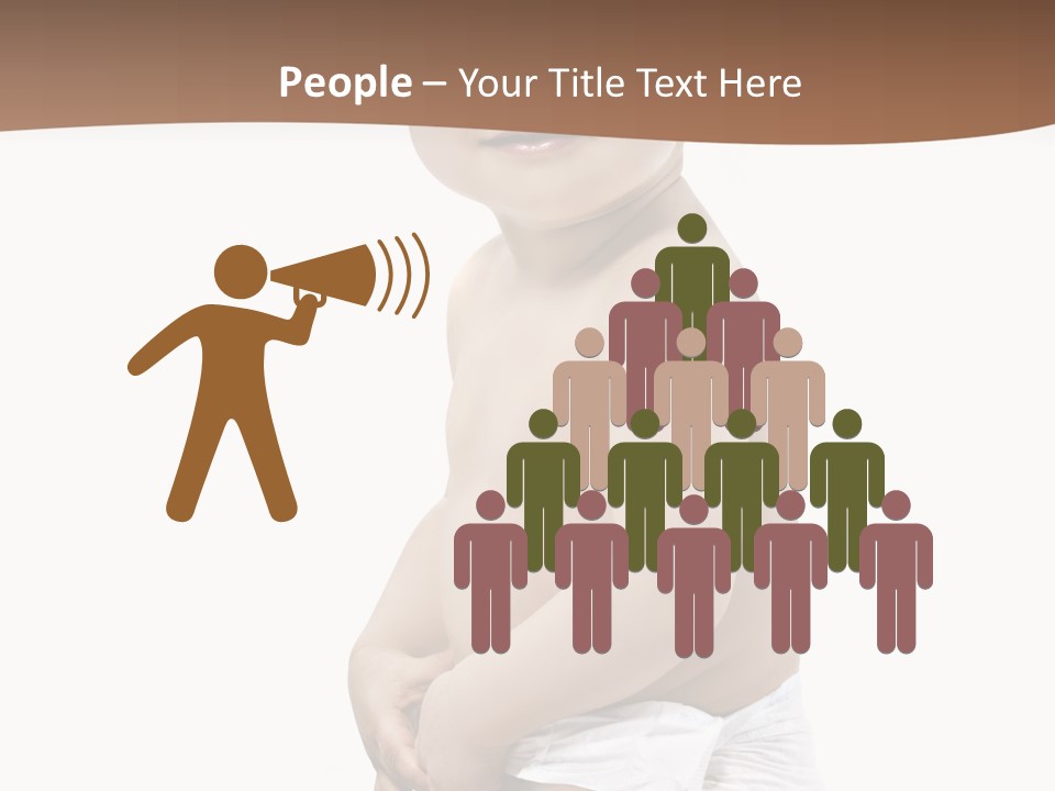 Augen Junge Blond PowerPoint Template