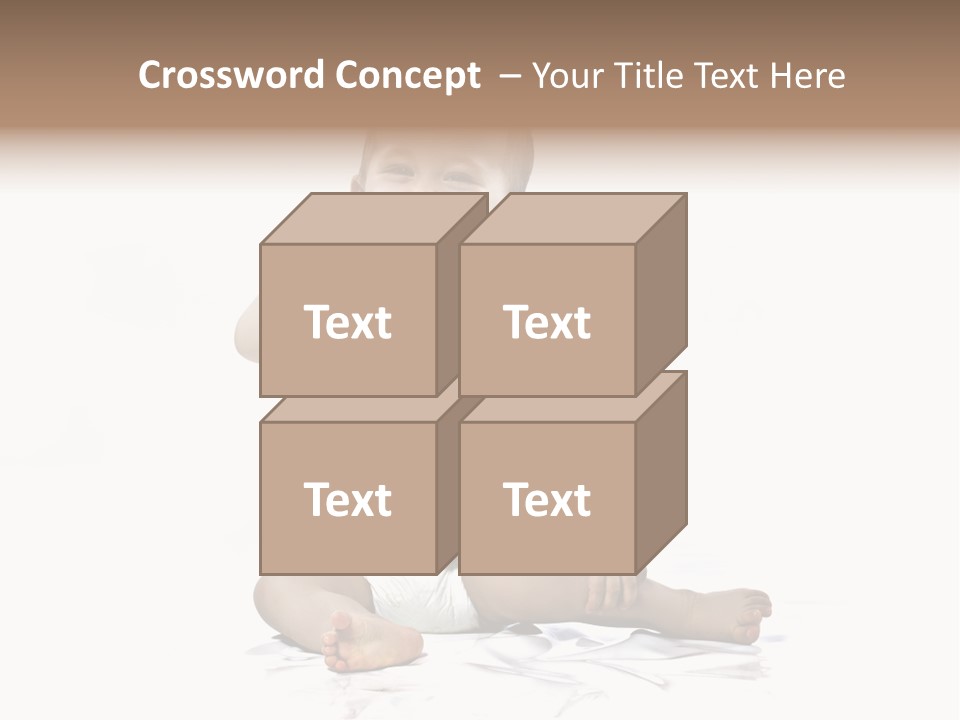 Blond Kind Kinderfoto PowerPoint Template