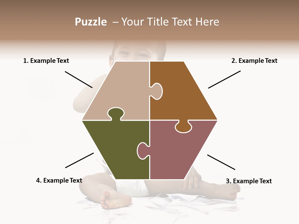 Blond Kind Kinderfoto PowerPoint Template