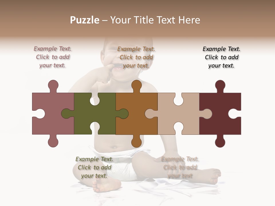 Blond Kind Kinderfoto PowerPoint Template