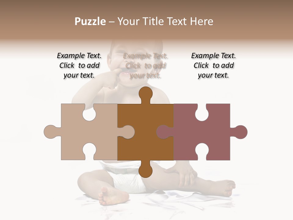 Blond Kind Kinderfoto PowerPoint Template