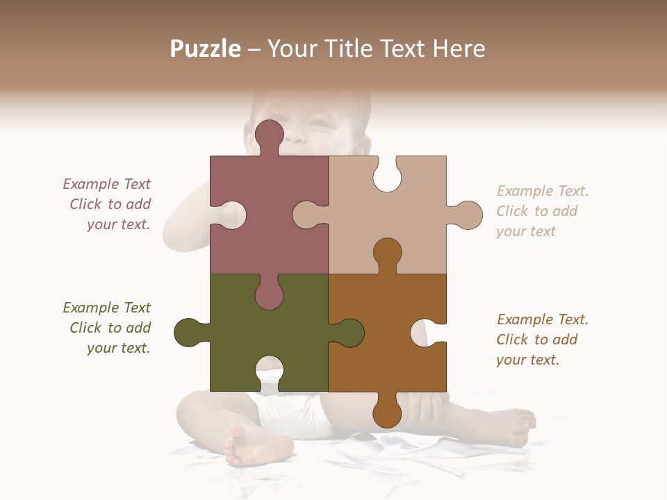 Blond Kind Kinderfoto PowerPoint Template