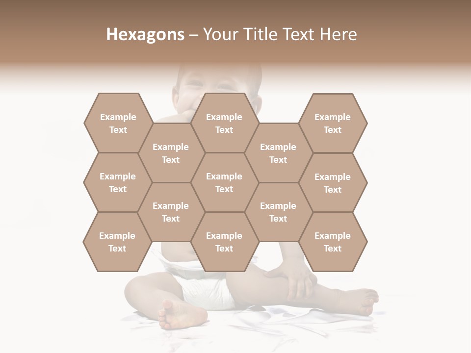 Blond Kind Kinderfoto PowerPoint Template