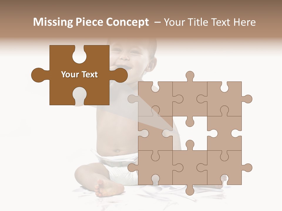 Blond Kind Kinderfoto PowerPoint Template