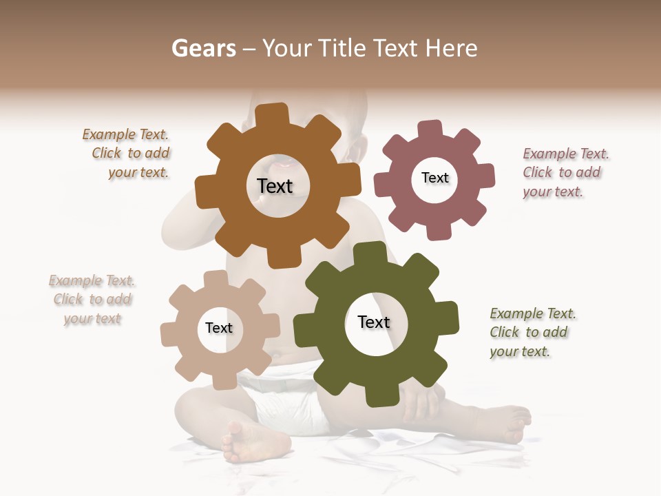 Blond Kind Kinderfoto PowerPoint Template