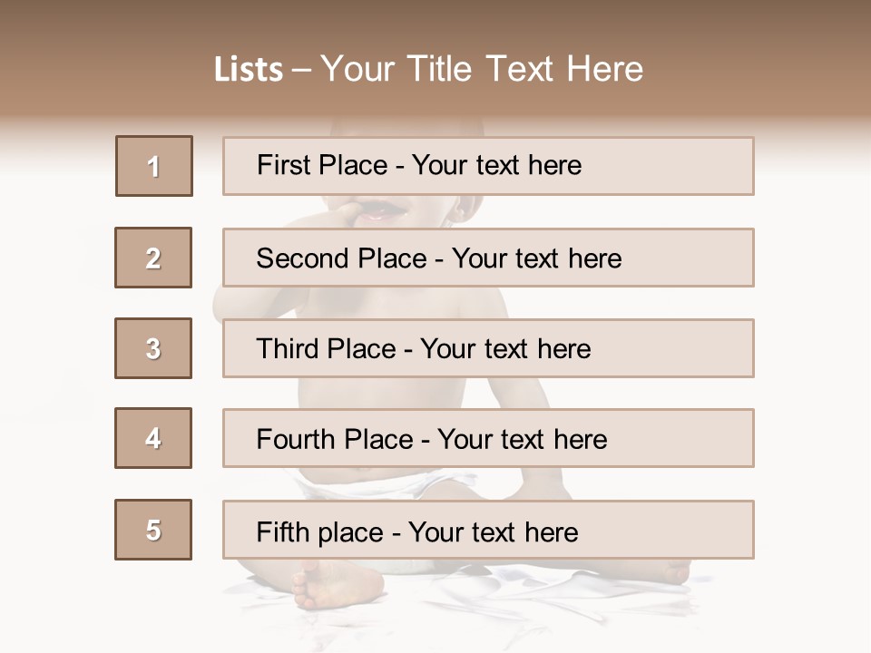 Blond Kind Kinderfoto PowerPoint Template