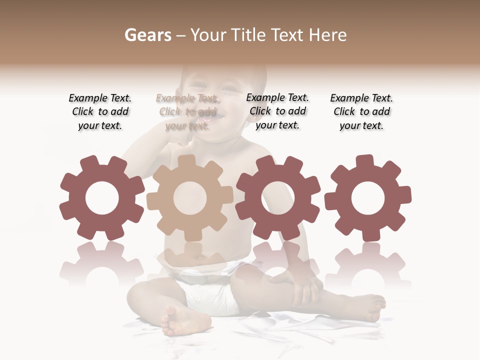 Blond Kind Kinderfoto PowerPoint Template