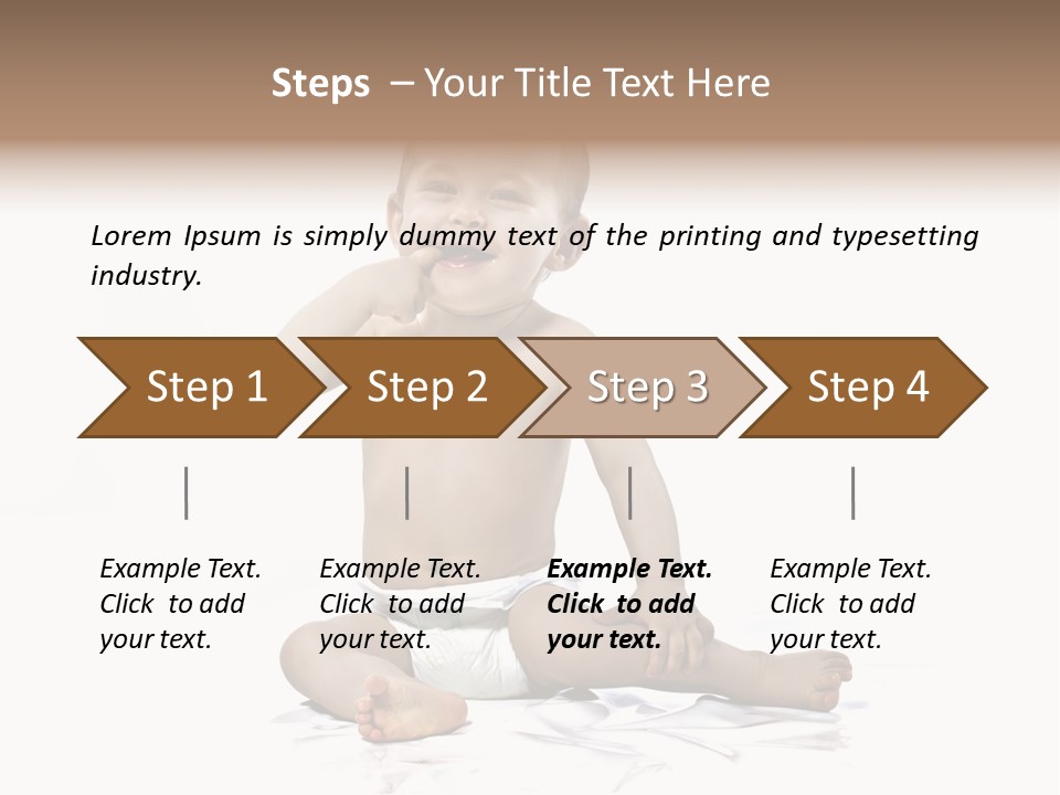 Blond Kind Kinderfoto PowerPoint Template