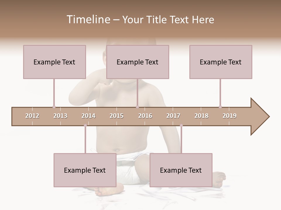 Blond Kind Kinderfoto PowerPoint Template