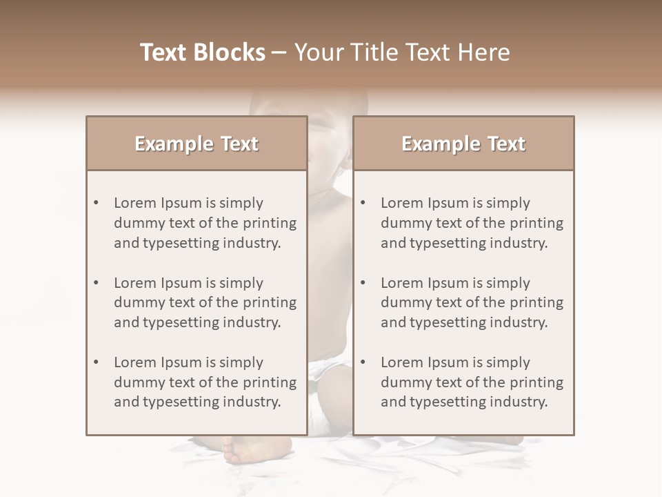 Blond Kind Kinderfoto PowerPoint Template