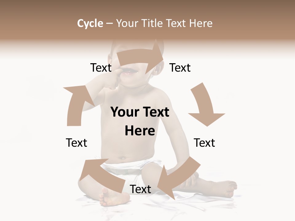 Blond Kind Kinderfoto PowerPoint Template