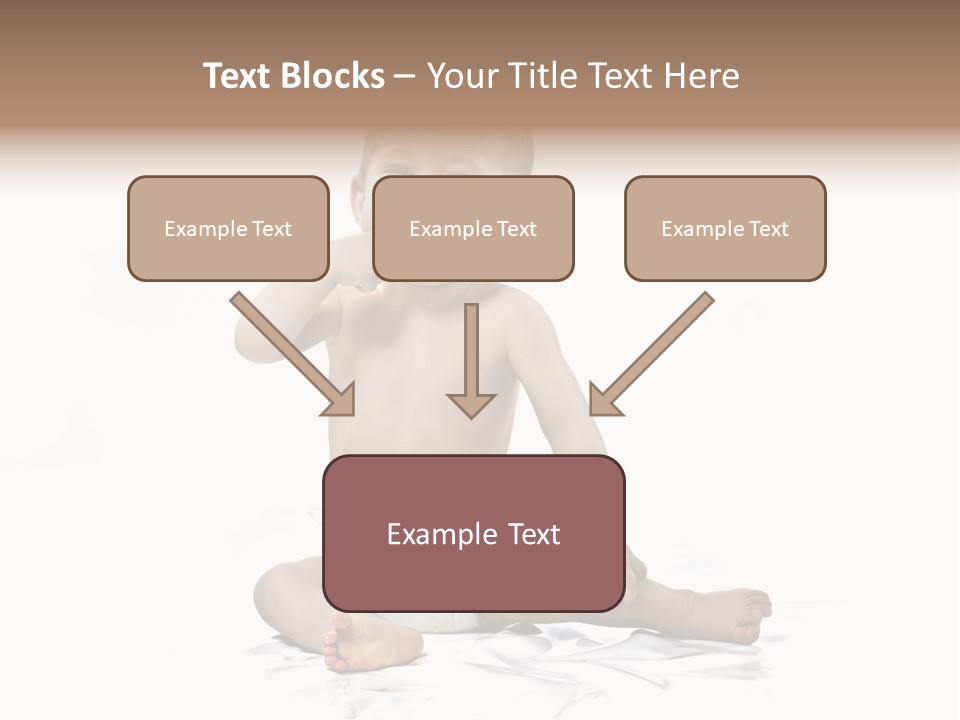 Blond Kind Kinderfoto PowerPoint Template