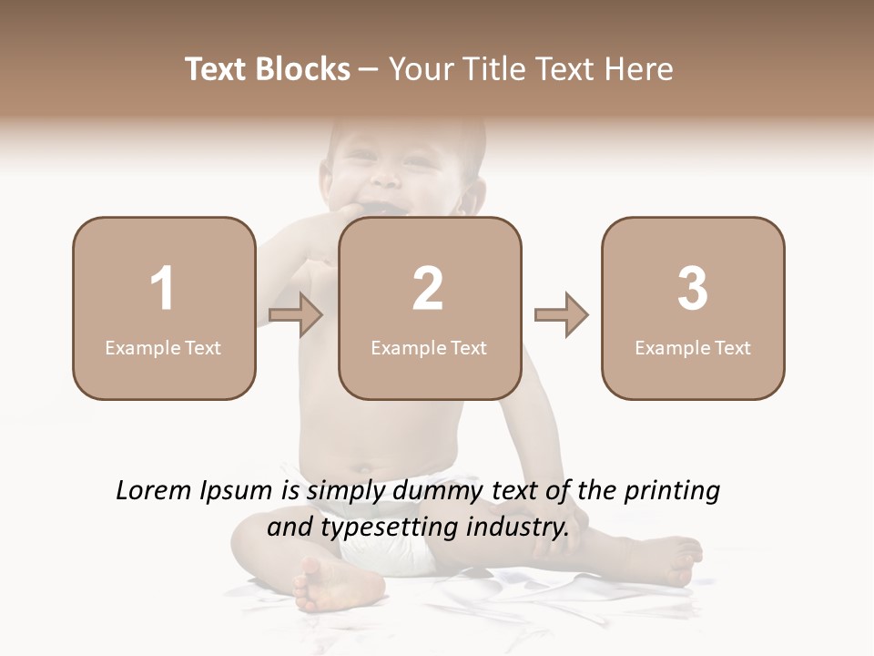 Blond Kind Kinderfoto PowerPoint Template