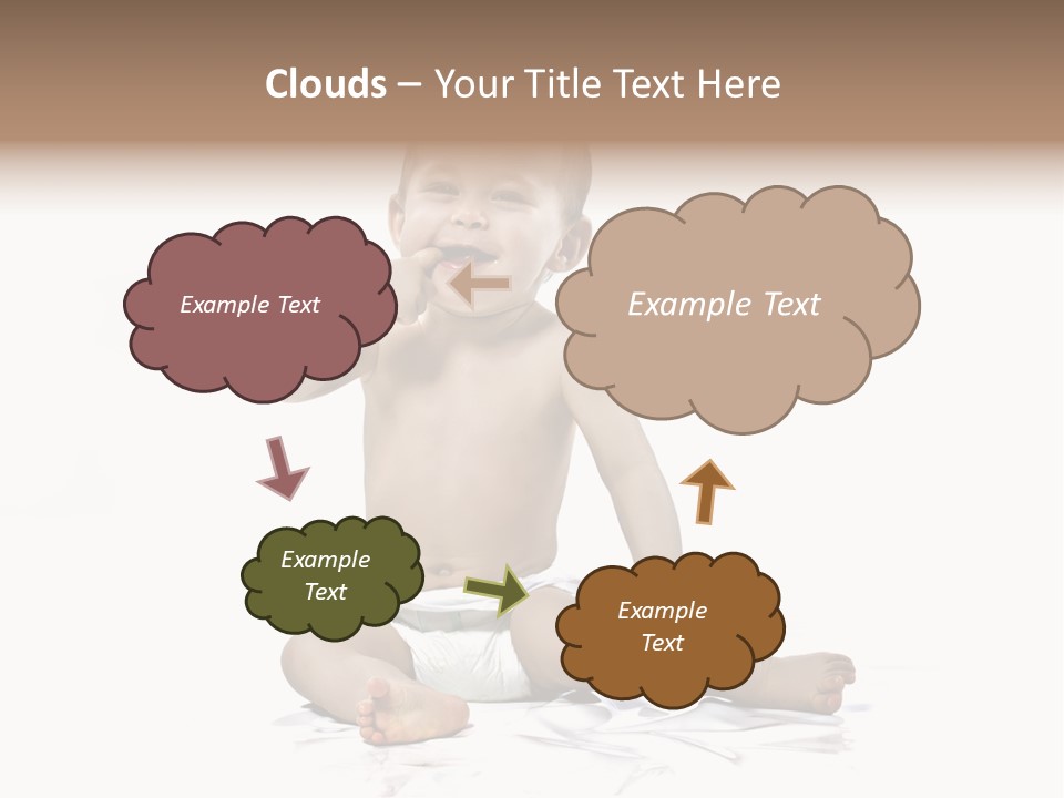 Blond Kind Kinderfoto PowerPoint Template