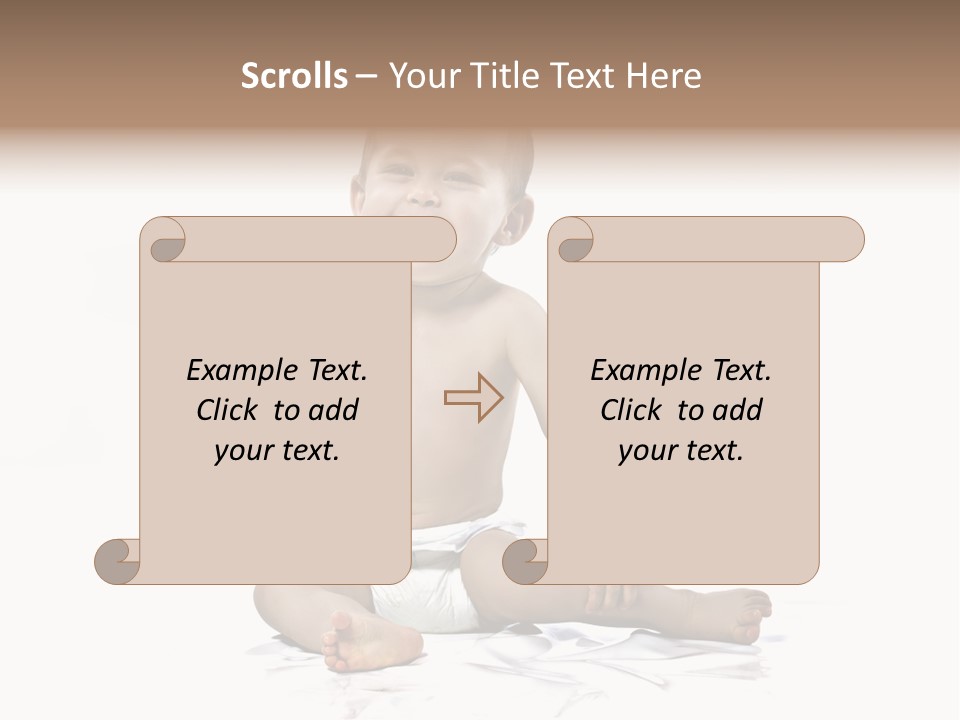 Blond Kind Kinderfoto PowerPoint Template