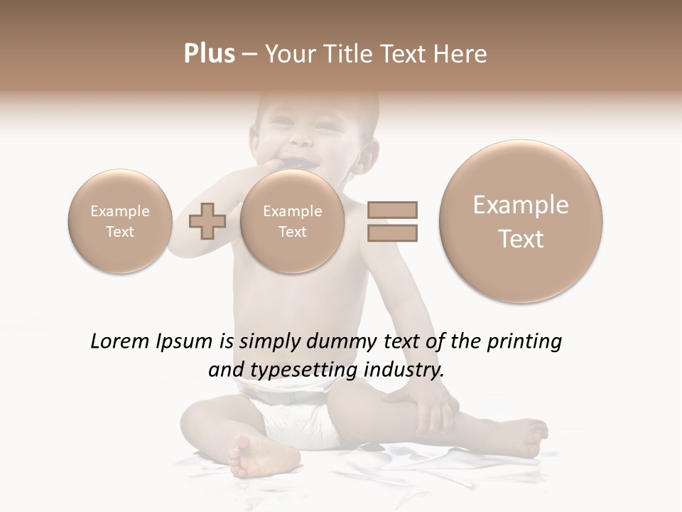 Blond Kind Kinderfoto PowerPoint Template