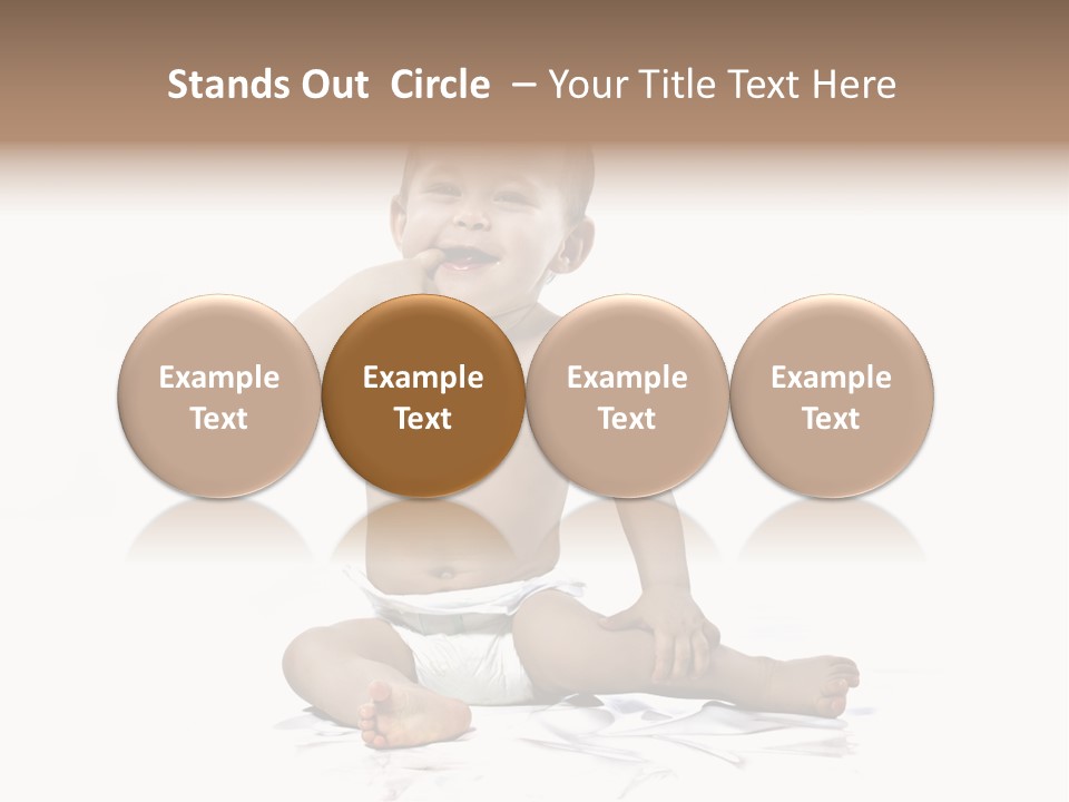 Blond Kind Kinderfoto PowerPoint Template