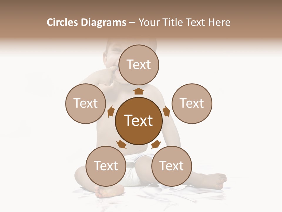 Blond Kind Kinderfoto PowerPoint Template