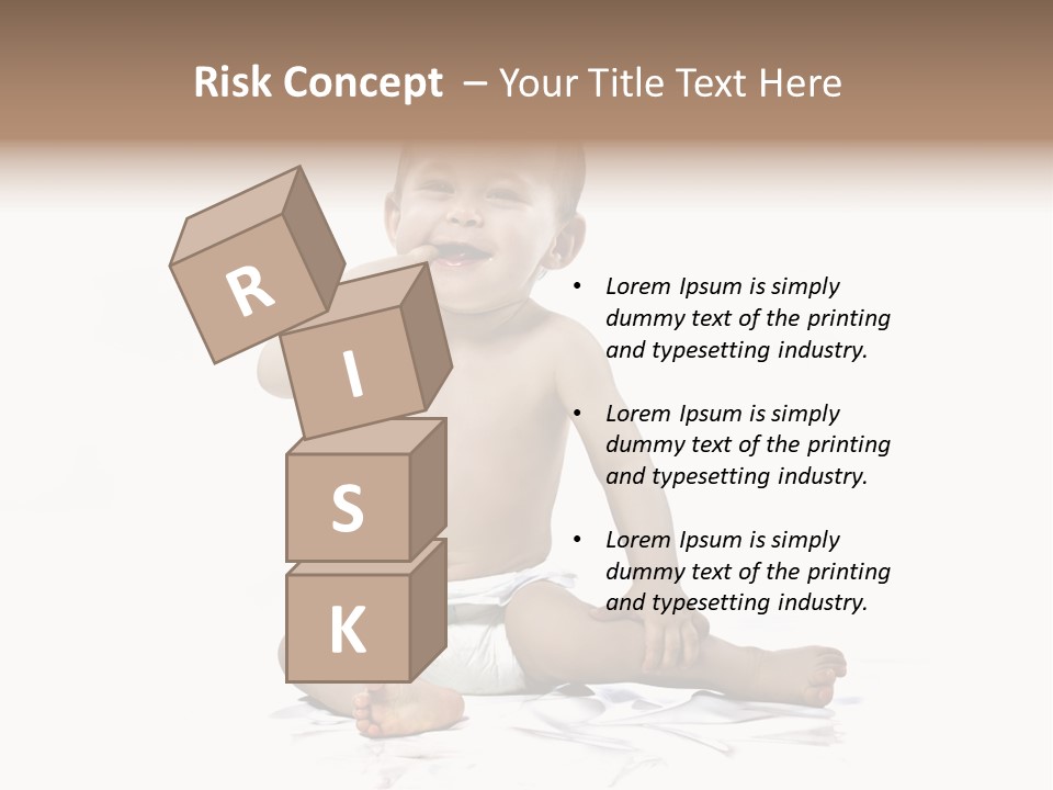 Blond Kind Kinderfoto PowerPoint Template