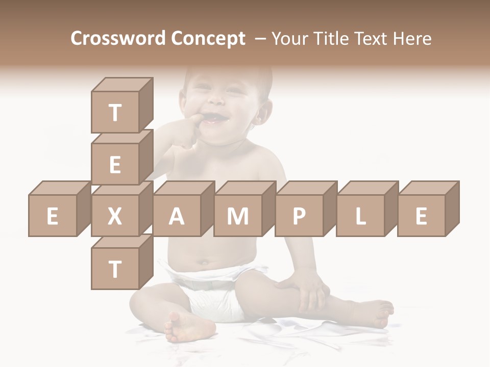 Blond Kind Kinderfoto PowerPoint Template