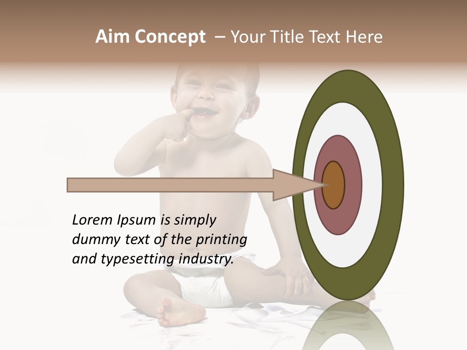 Blond Kind Kinderfoto PowerPoint Template