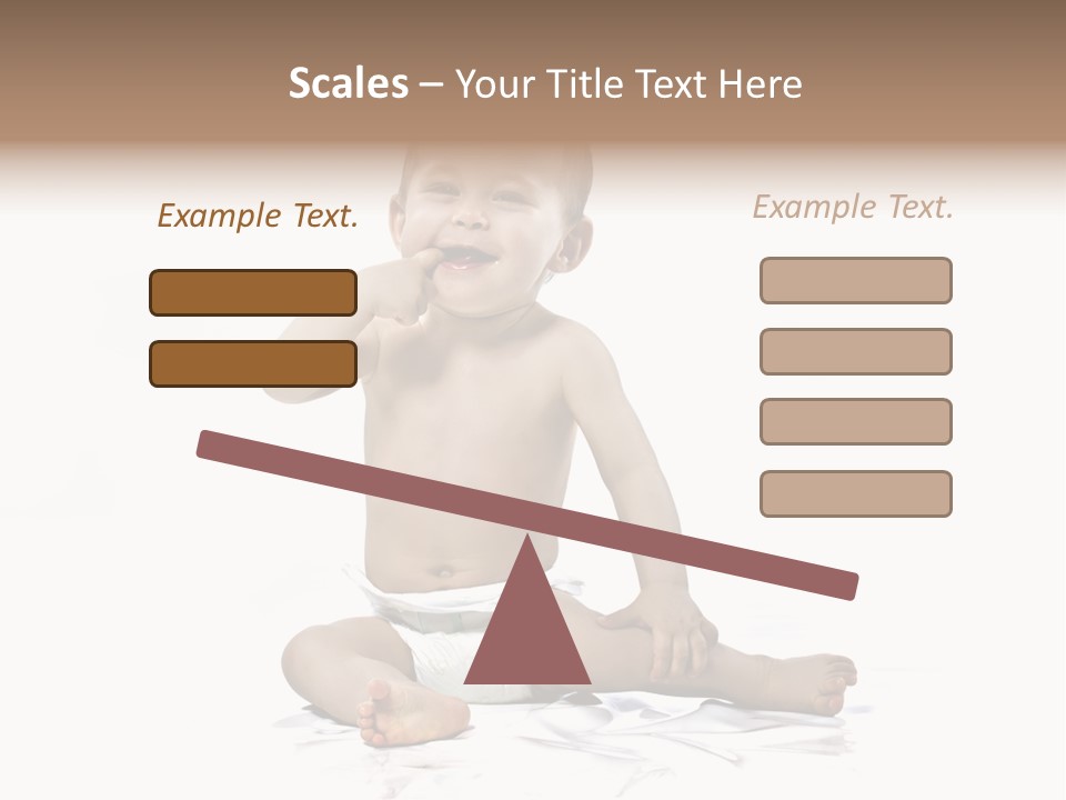 Blond Kind Kinderfoto PowerPoint Template