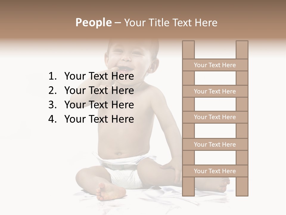 Blond Kind Kinderfoto PowerPoint Template