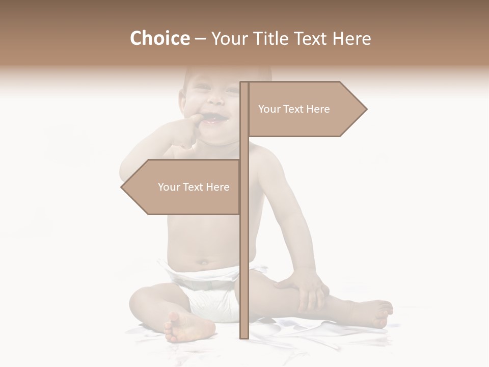 Blond Kind Kinderfoto PowerPoint Template