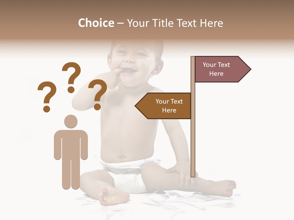 Blond Kind Kinderfoto PowerPoint Template