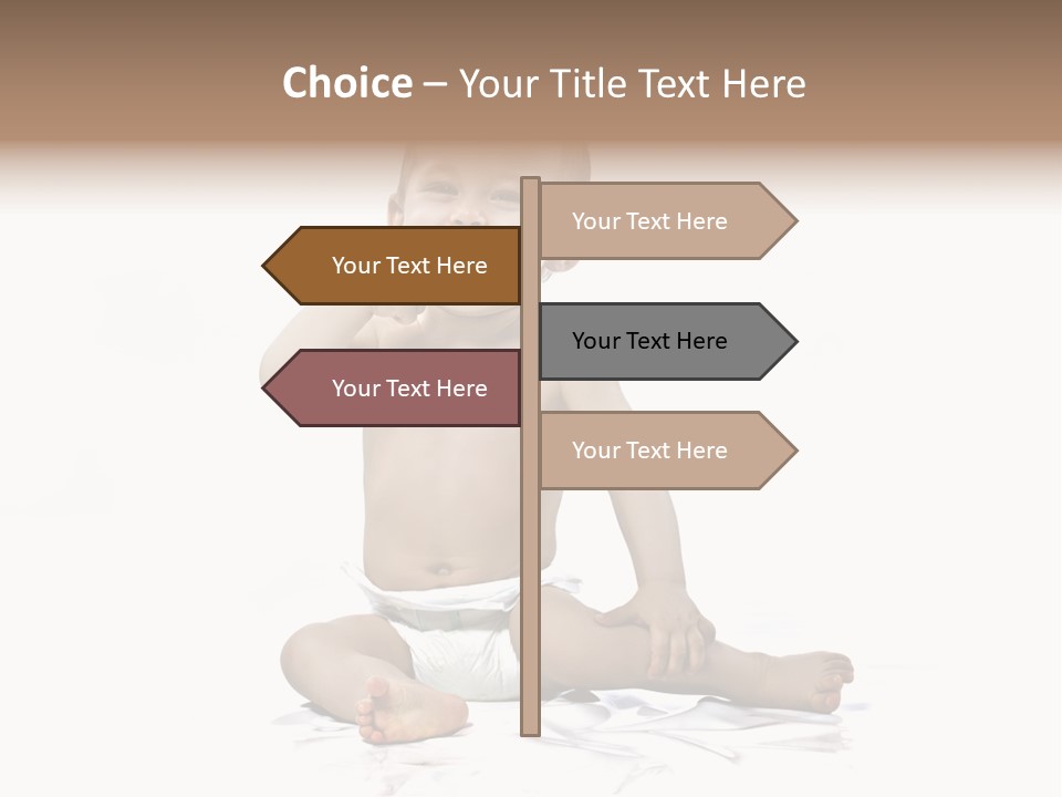 Blond Kind Kinderfoto PowerPoint Template