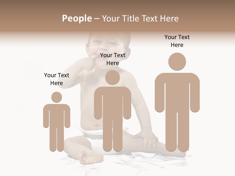 Blond Kind Kinderfoto PowerPoint Template