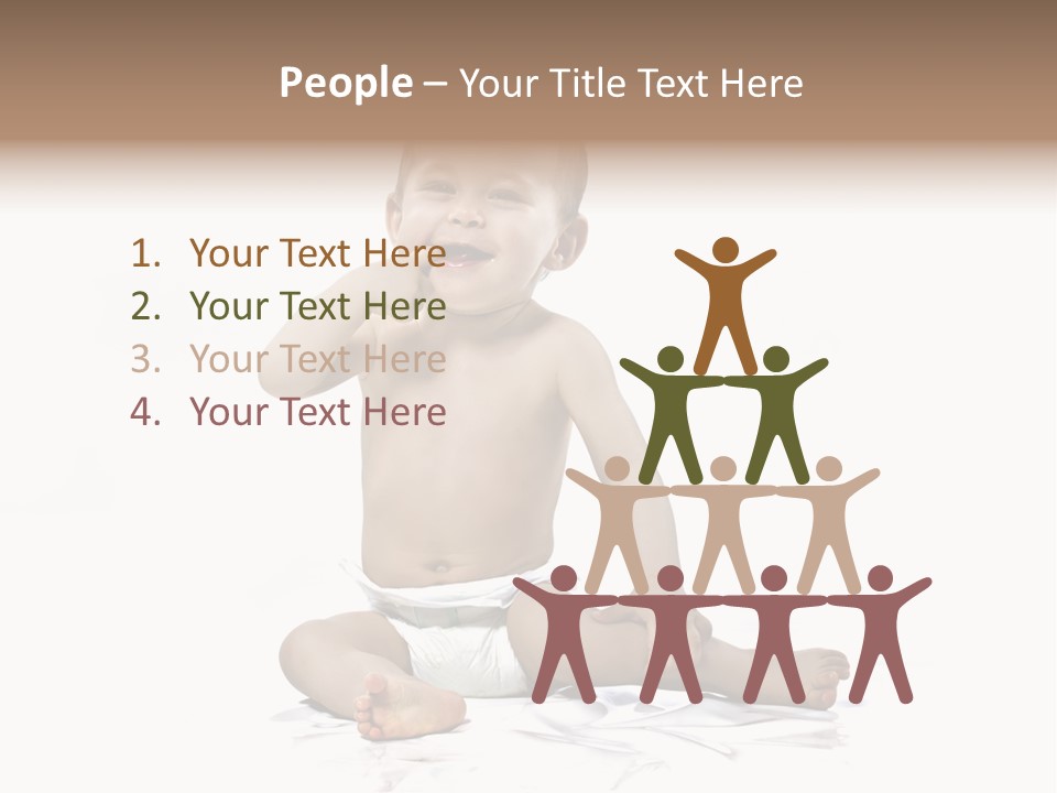 Blond Kind Kinderfoto PowerPoint Template
