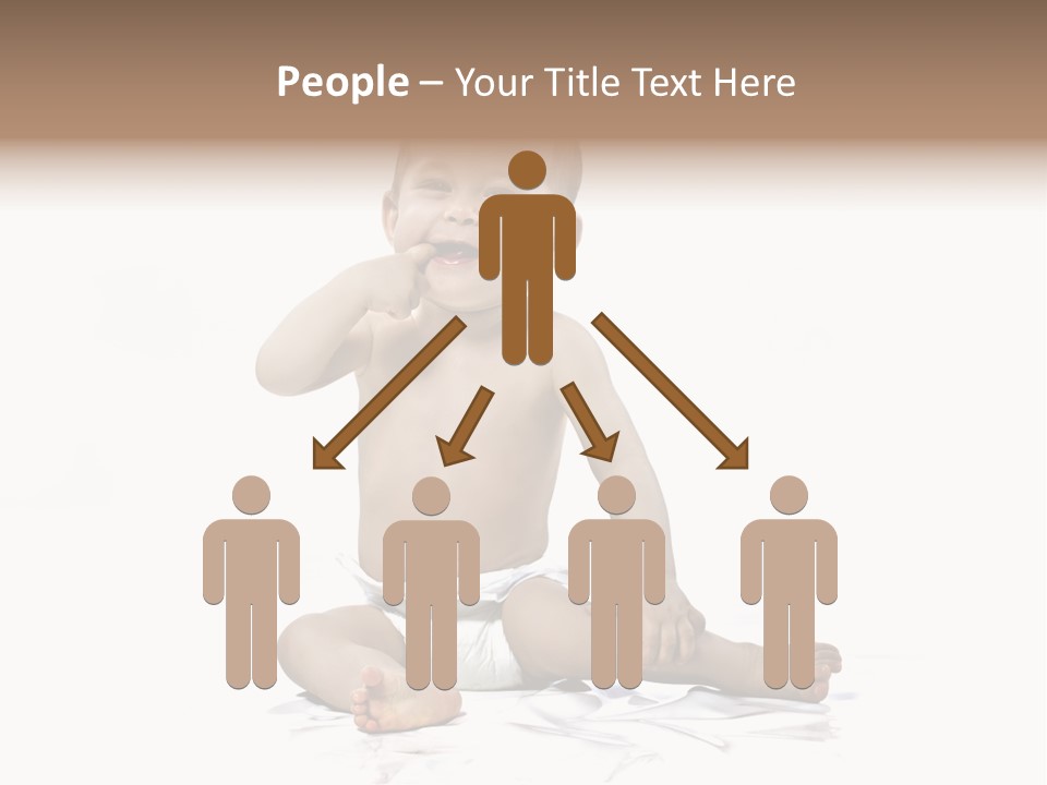 Blond Kind Kinderfoto PowerPoint Template