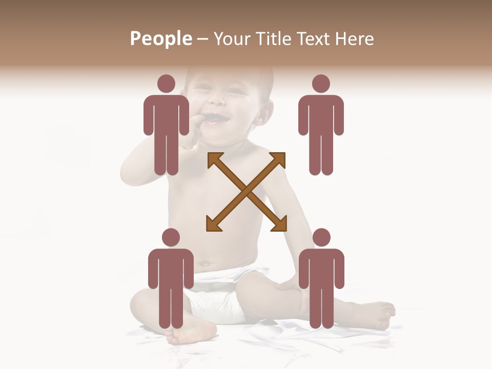 Blond Kind Kinderfoto PowerPoint Template