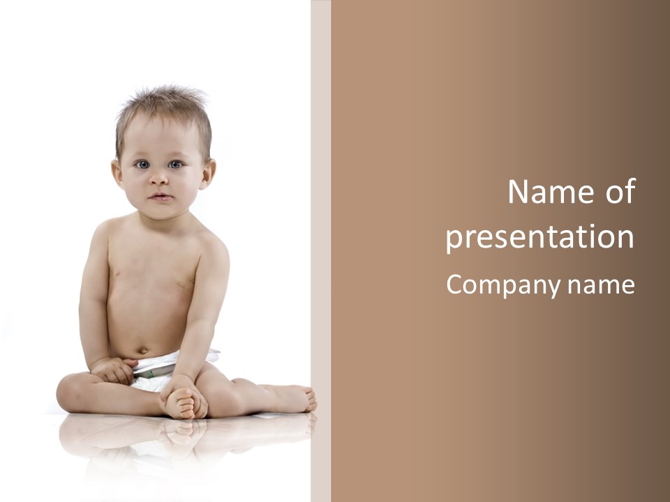 Kinderfoto Kleinkinder Kind PowerPoint Template