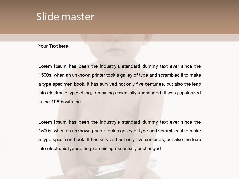 Kinderfoto Kleinkinder Kind PowerPoint Template