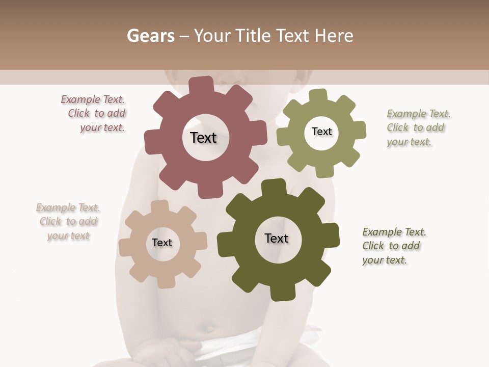 Kinderfoto Kleinkinder Kind PowerPoint Template