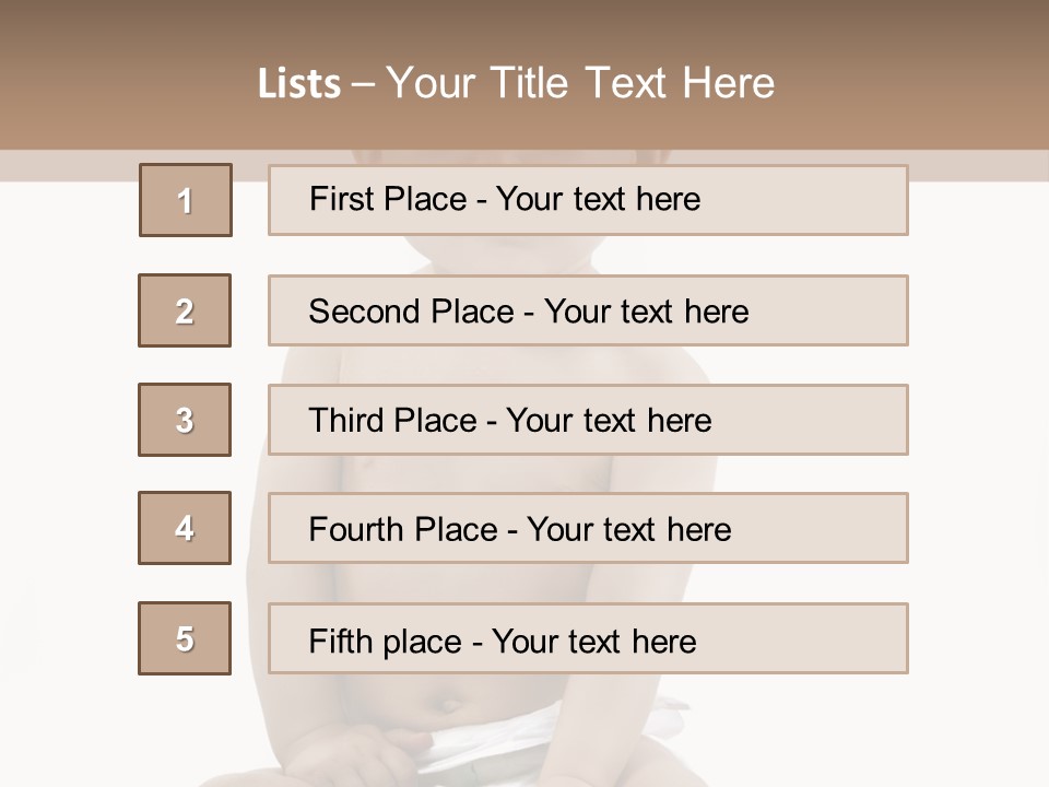 Kinderfoto Kleinkinder Kind PowerPoint Template