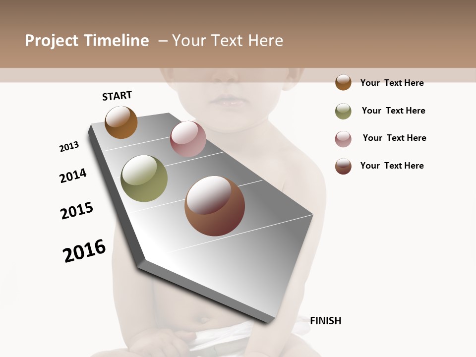 Kinderfoto Kleinkinder Kind PowerPoint Template