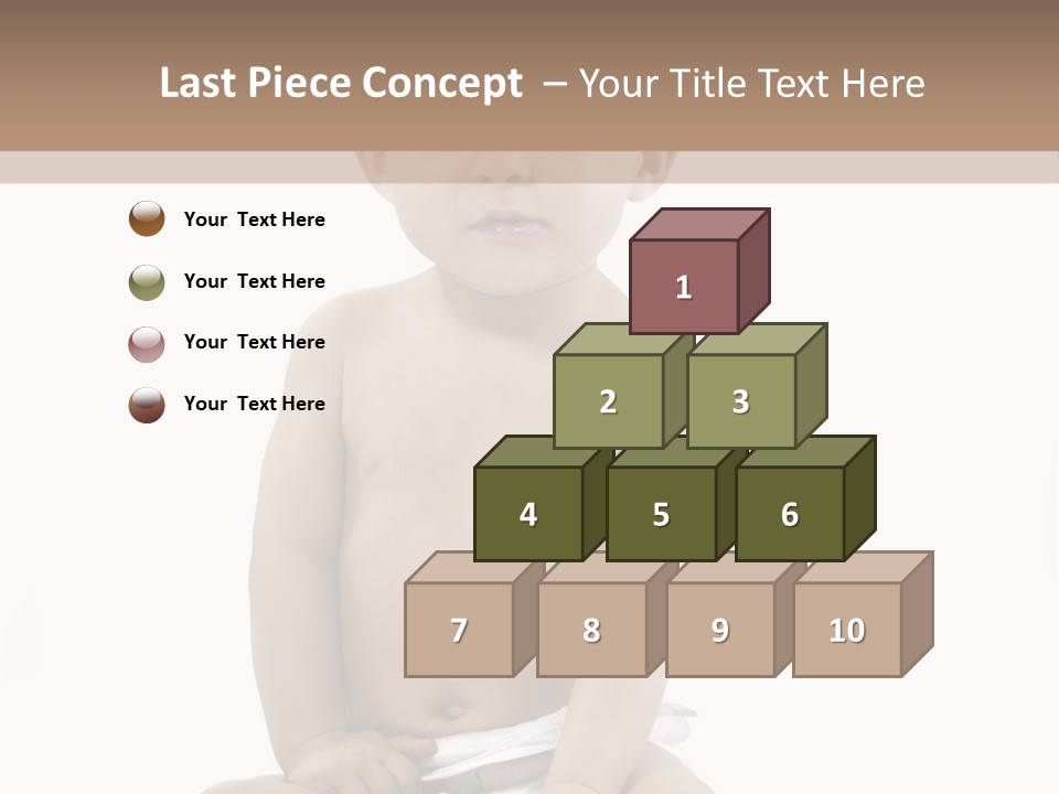 Kinderfoto Kleinkinder Kind PowerPoint Template