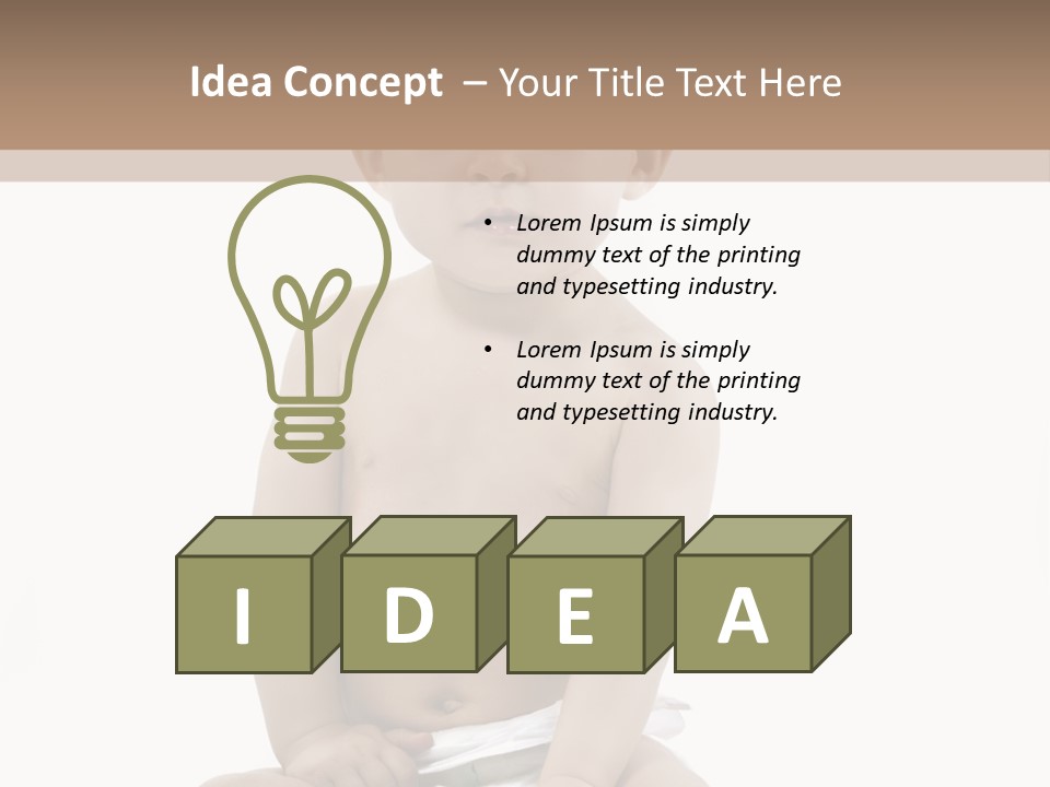 Kinderfoto Kleinkinder Kind PowerPoint Template