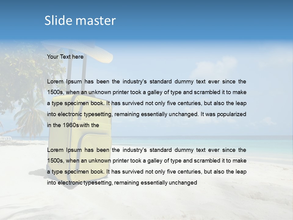 Straw Case Shade PowerPoint Template