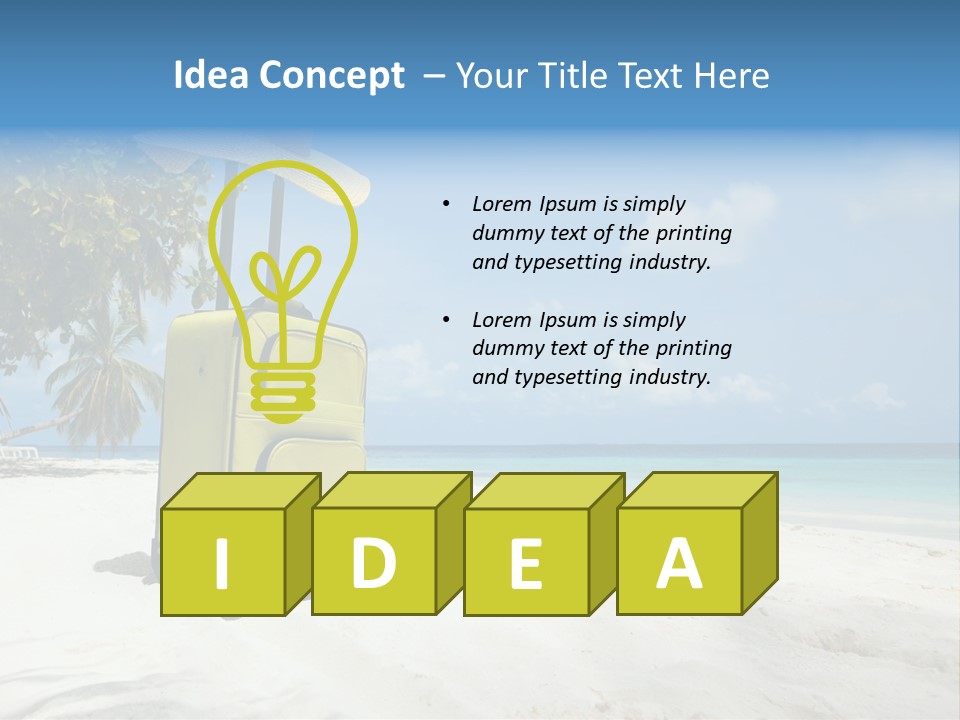 Straw Case Shade PowerPoint Template